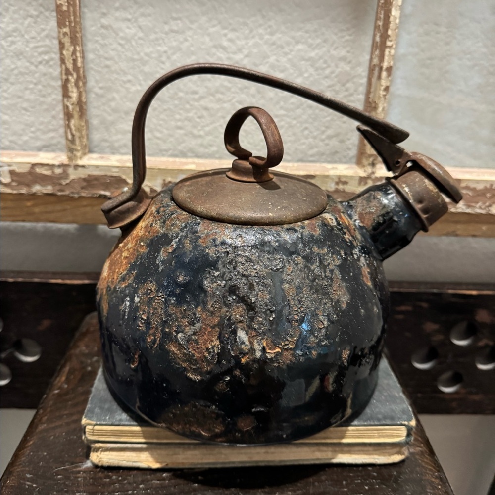 Vintage Rustic Teapot